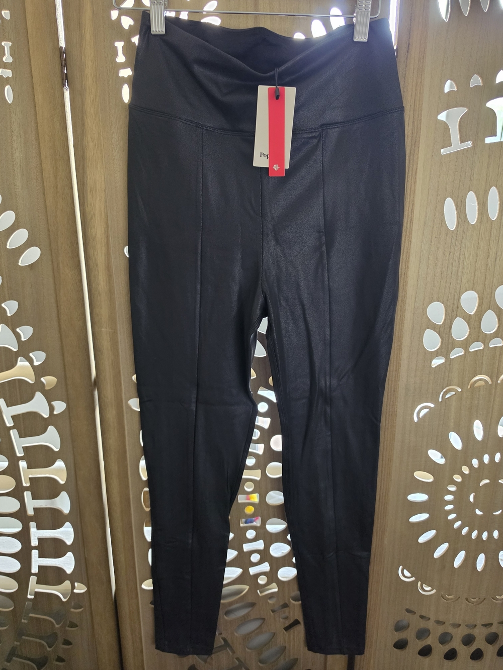 Black Faux-Leather High-Rise Women’s Jeggings
